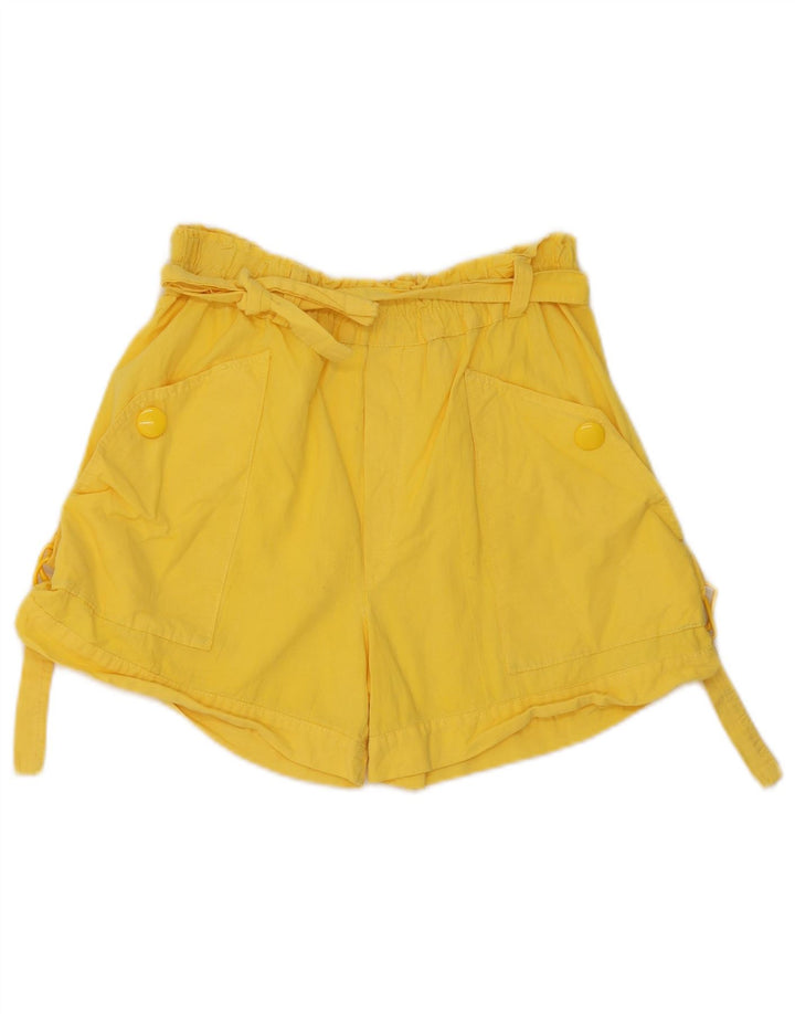 Short Cargo Femme Vintage W28 Jaune Moyen