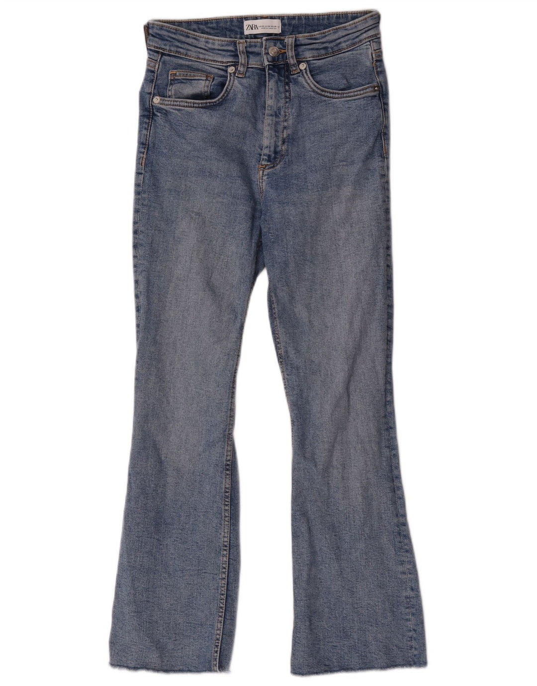 Zara Jean Bootcut Femme EU 36 XS W26 L26 Bleu