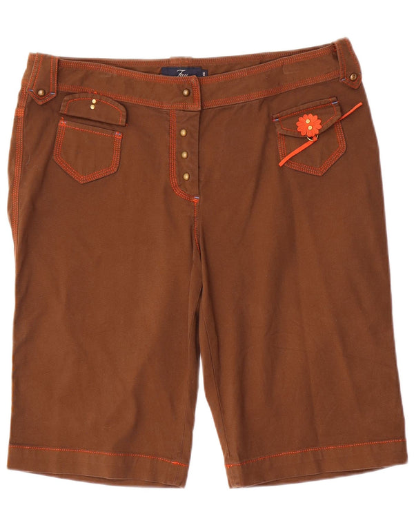 Fay Short décontracté pour femme IT 46 Large W32 Marron Coton