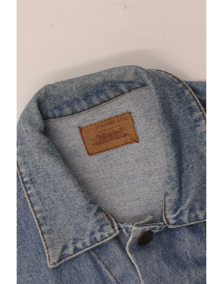 Levi's Veste en Jean Homme UK 40 Large Bleu