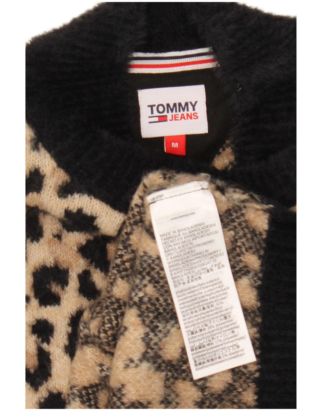 Tommy Hilfiger Pull à col roulé pour femme UK 14 Marron moyen
