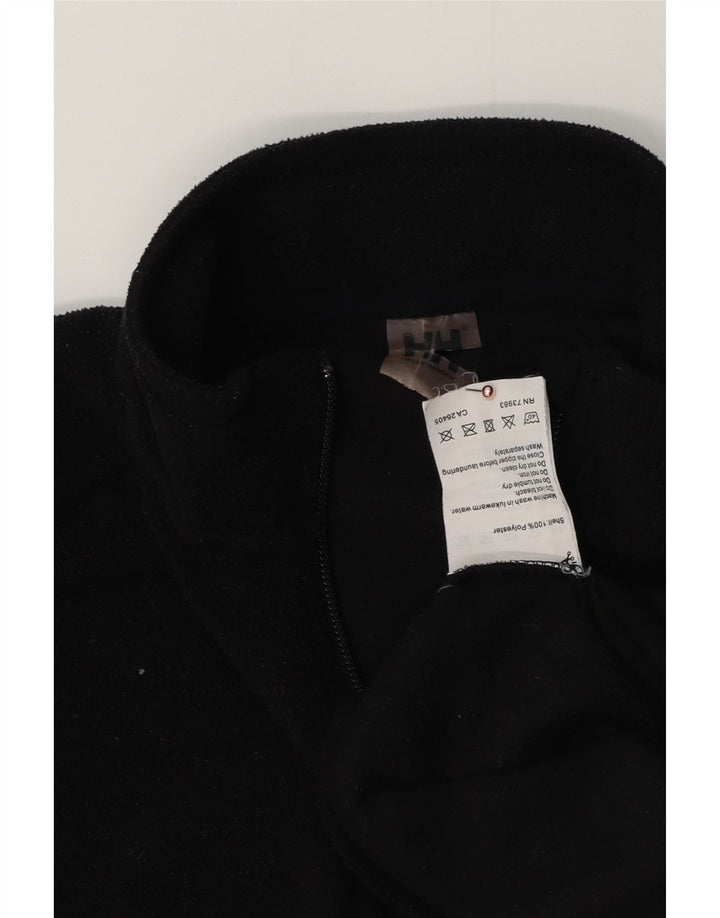 HELLY HANSEN Pull Polaire Col Zippé Homme Noir Moyen Polyester