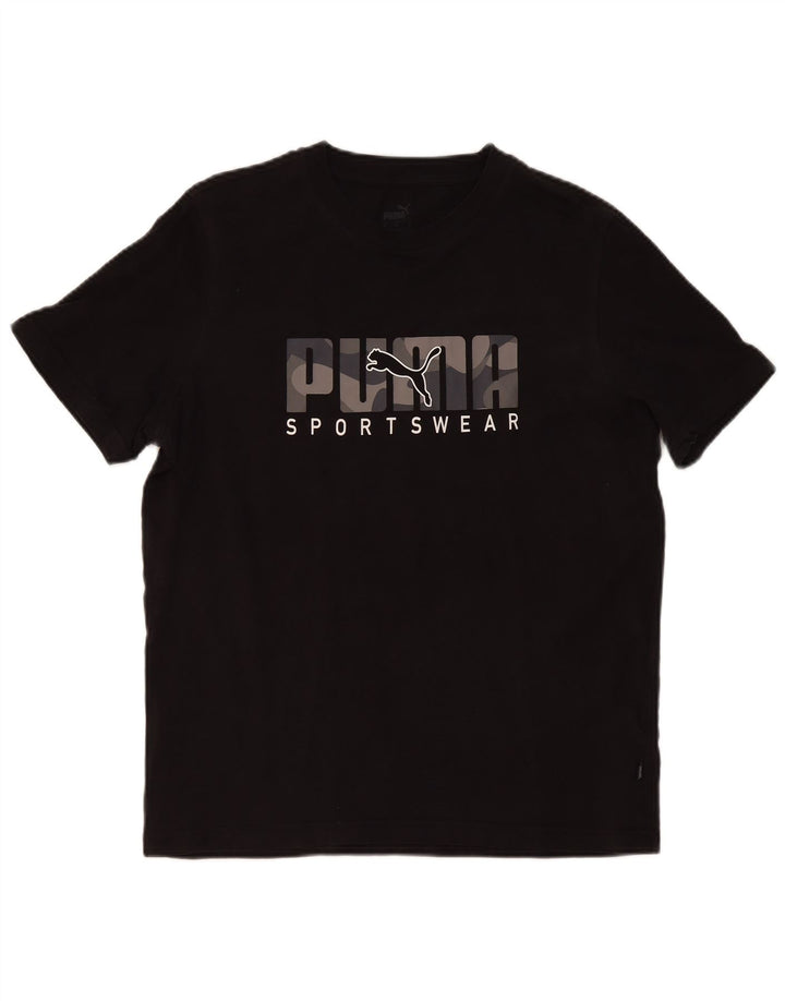 Puma T-Shirt Graphique Homme Noir Moyen Coton