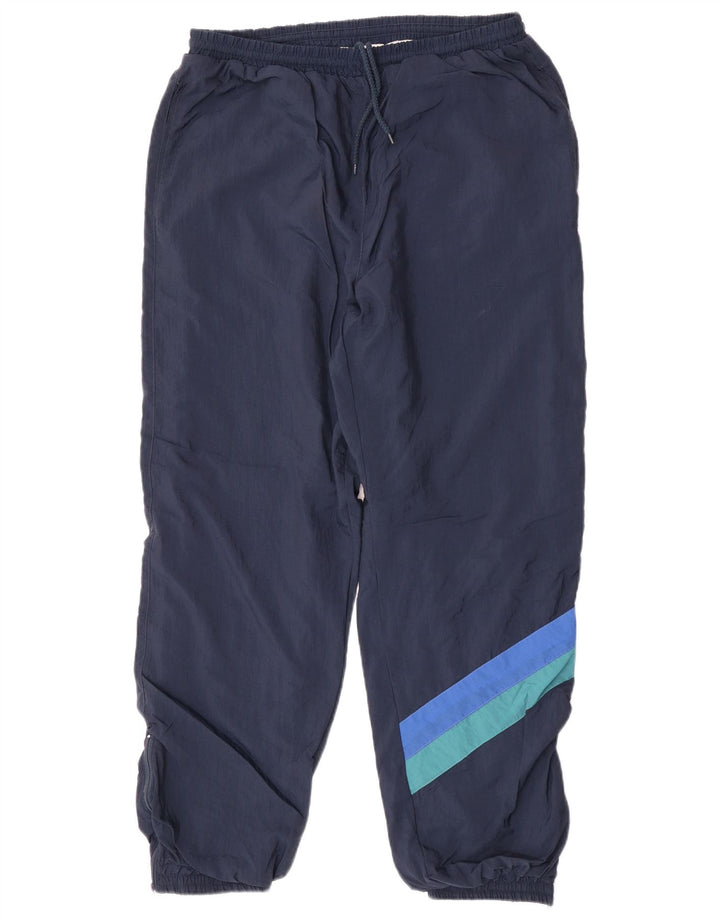 C&A Pantalon de Survêtement Joggers Large Navy Blue Colourblock Polyamide Homme