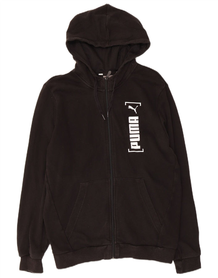 Puma Sweat à Capuche Graphic Zip Homme Noir Moyen Coton