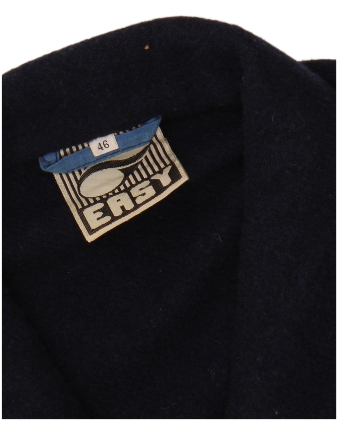 EASY Veste blazer à manches 3/4 et 4 boutons pour femme IT 46 Large Bleu marine