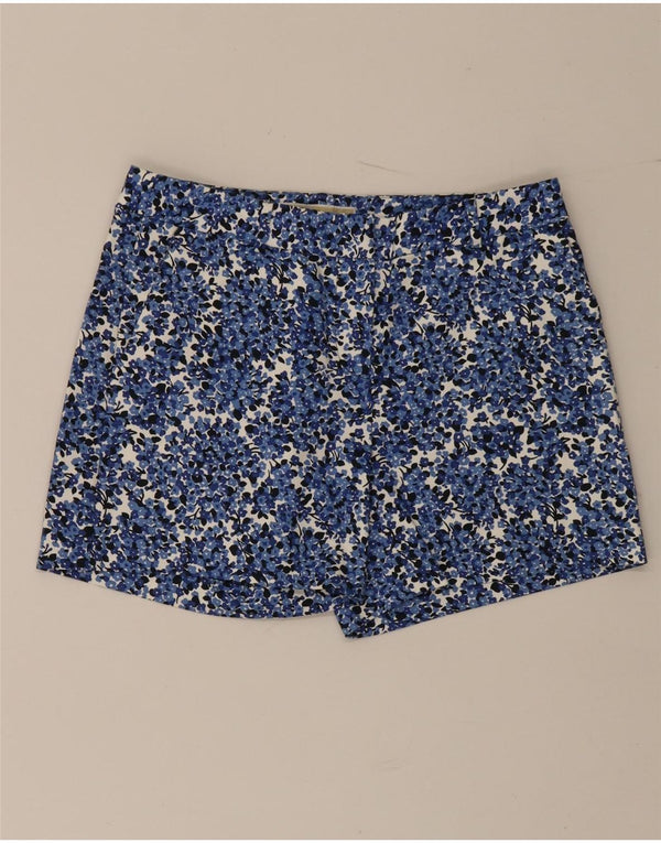 Michael Kors Short Chino Femme US 2 XS W30 Bleu Floral Coton
