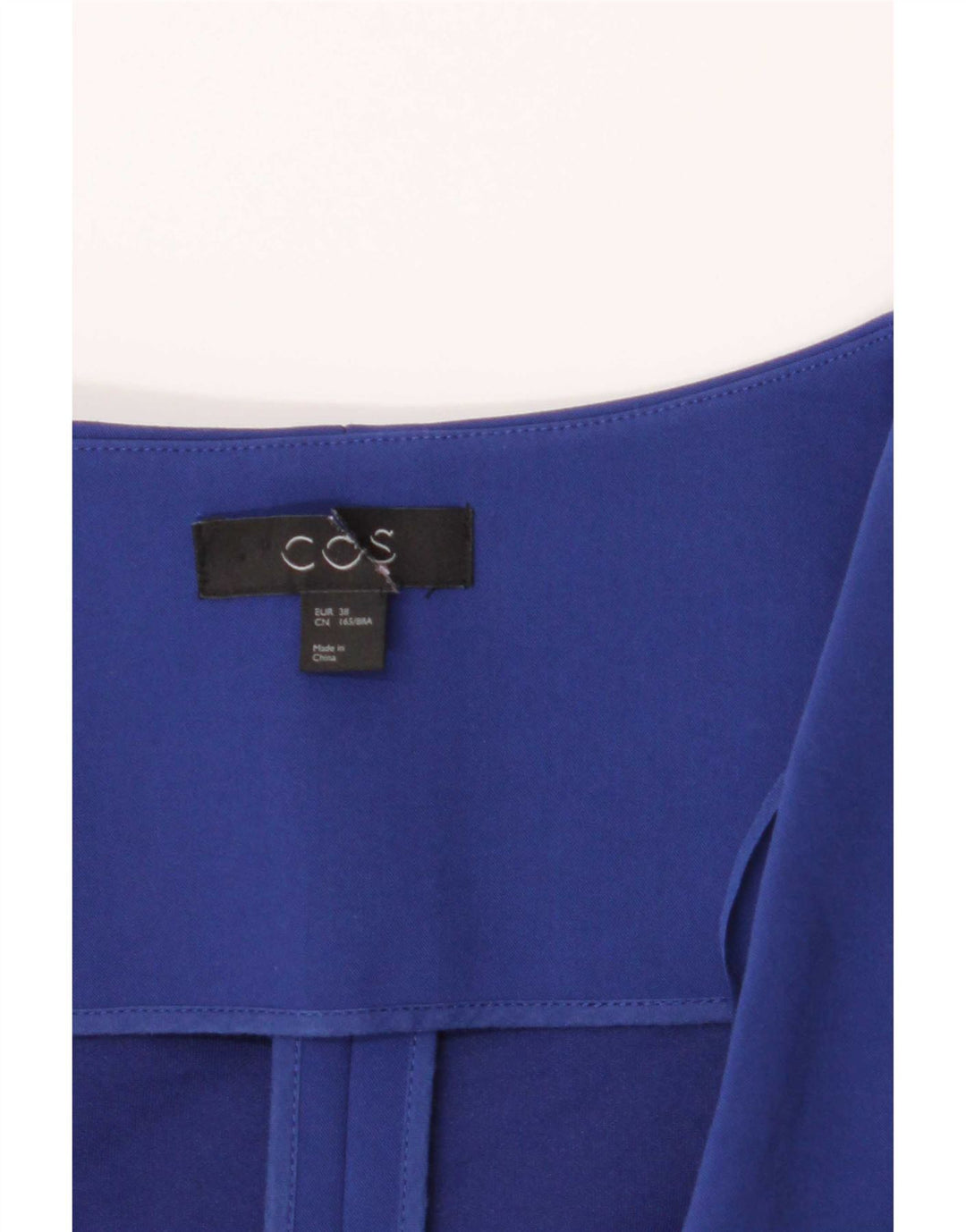 Cos Robe Portefeuille Femme EU 38 Bleu Moyen Polyester