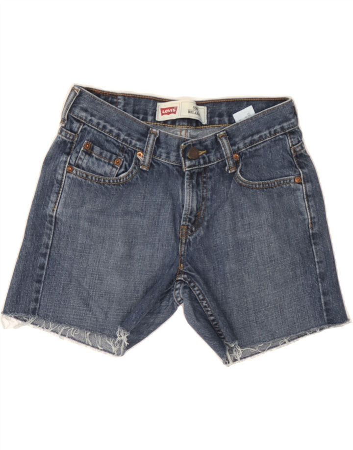 LEVI'S Womens 550 Denim Shorts US 8 Medium W28  Blue Cotton Vintage Levi's and Second-Hand Levi's from Messina Hembry 