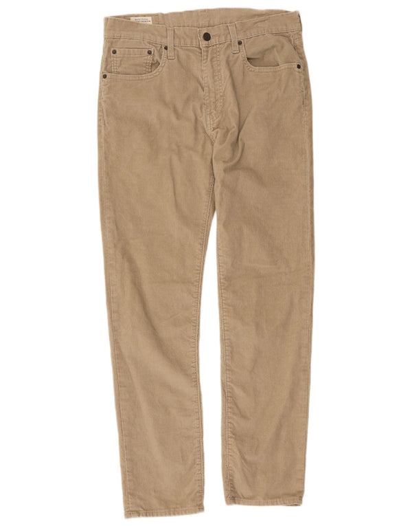 Levi's Pantalon 502 Tapered Velours Côtelé Homme Beige Coton W32 L32