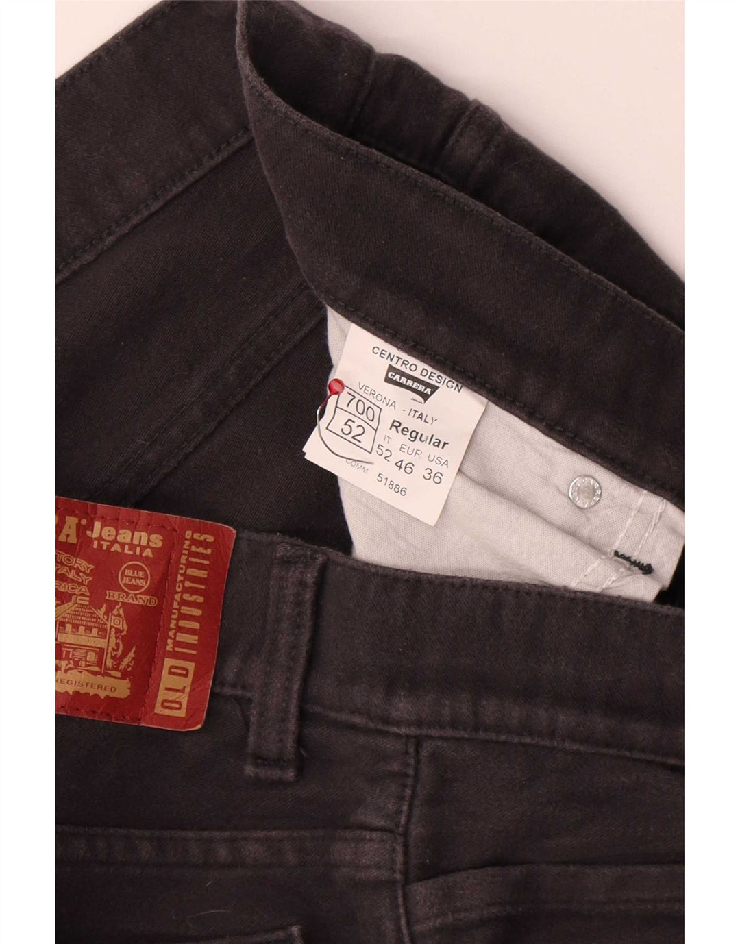Carrera Pantalon Casual 700 Regular W36 L32 Homme Gris Coton
