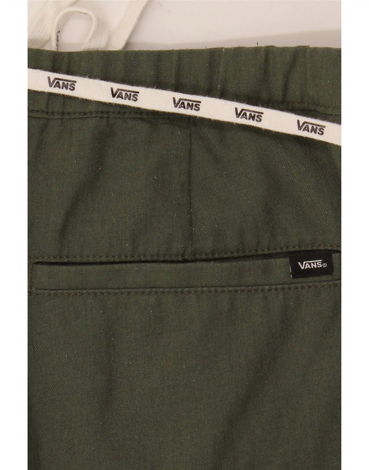 Vans Pantalon cargo droit pour homme Large W32 L28 Vert Polyester