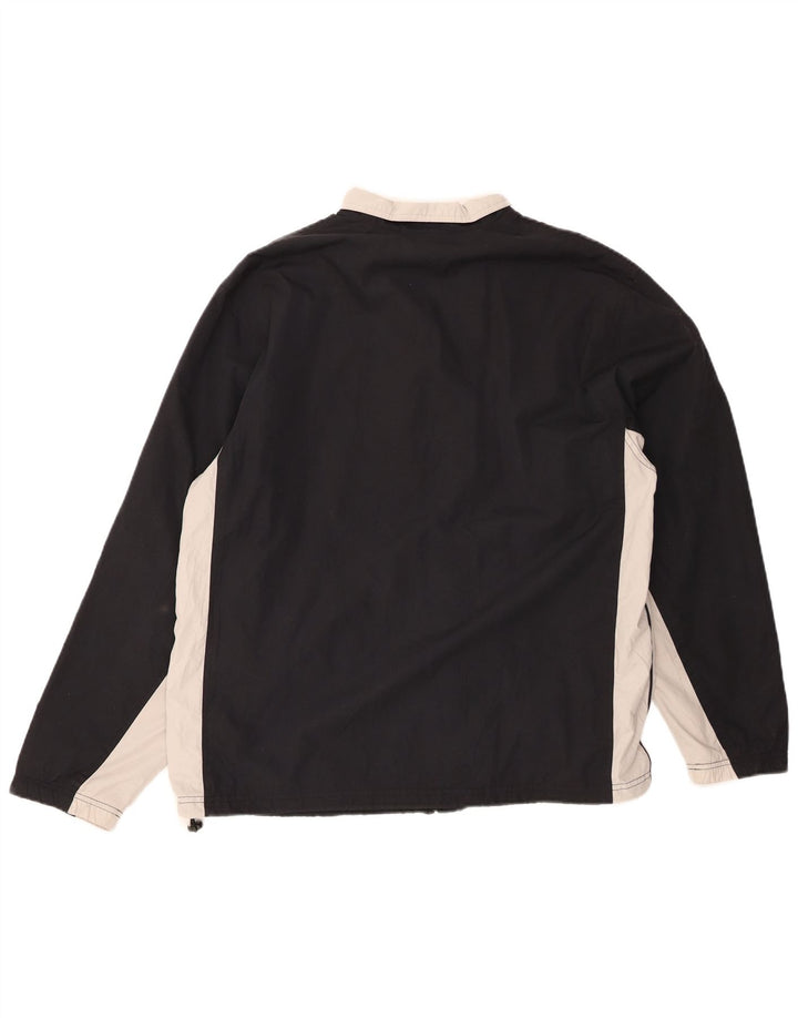 REEBOK Veste de Survêtement Homme Noir Moyen Polyester Colorblock