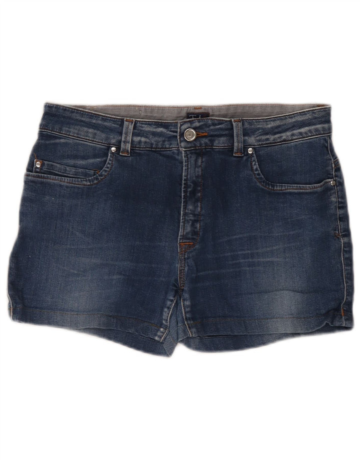 Femme Trussardi Short En Jean W34 Large Bleu Marine