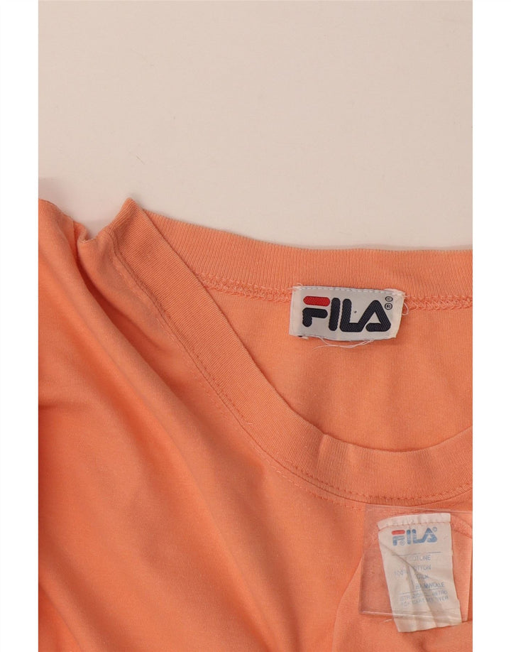 Fila T-Shirt Homme Haut Large Rose Coton