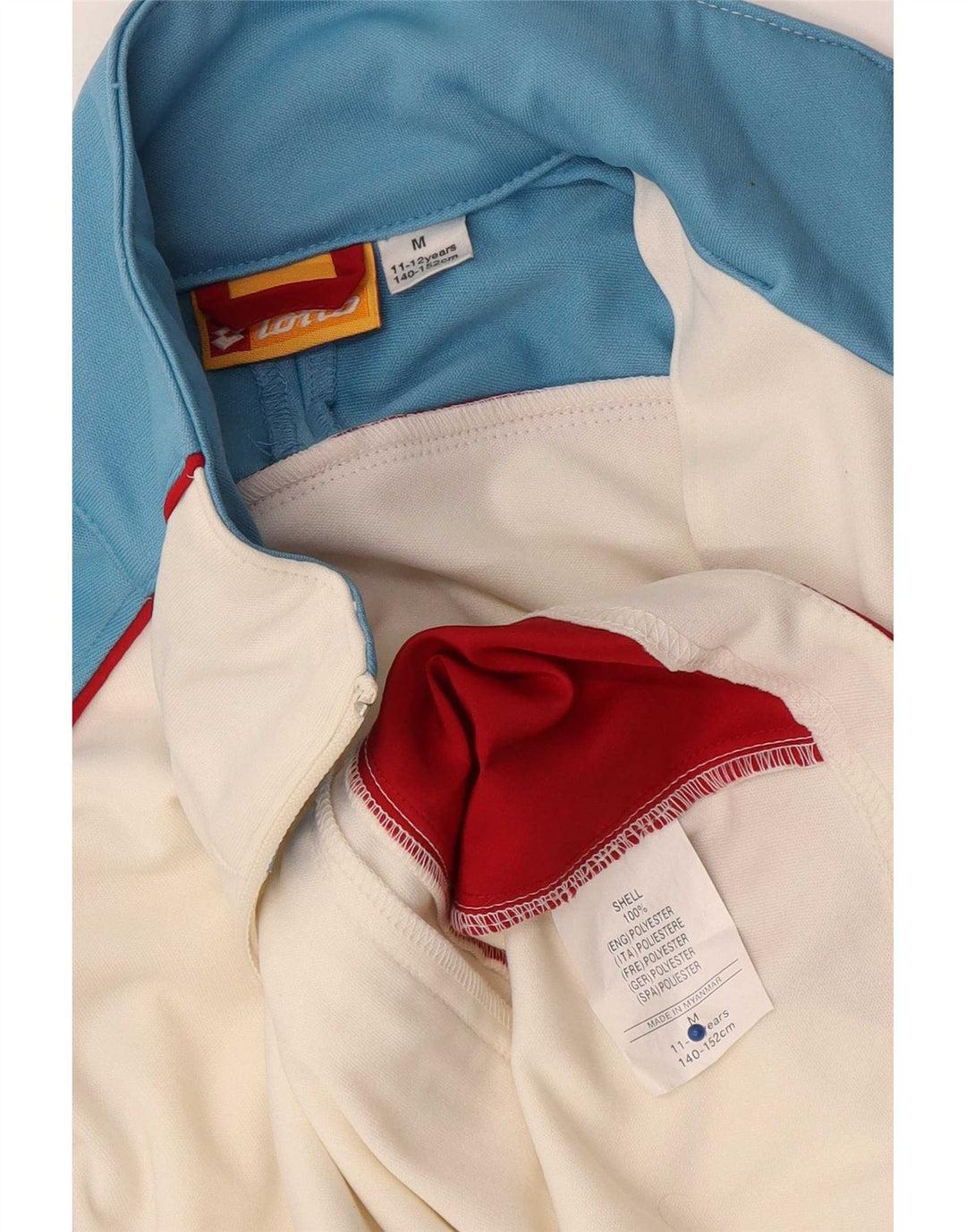 Lotto Veste de survêtement pour garçon 11-12 ans Blanc moyen colour block