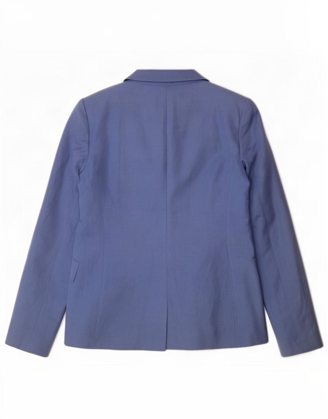 Hobbs Veste Blazer 2 Boutons Femme UK 12 Lin Bleu Moyen