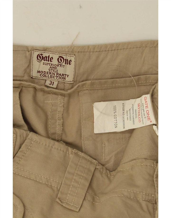 Short Cargo Vintage Homme W31 Coton Beige Moyen