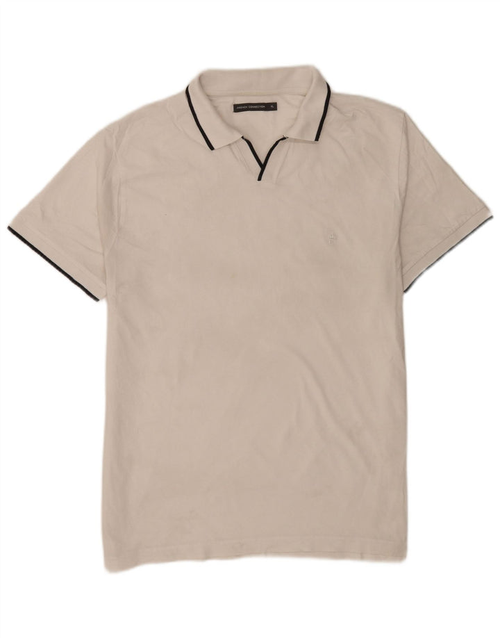 French Connection Polo Homme XL Blanc