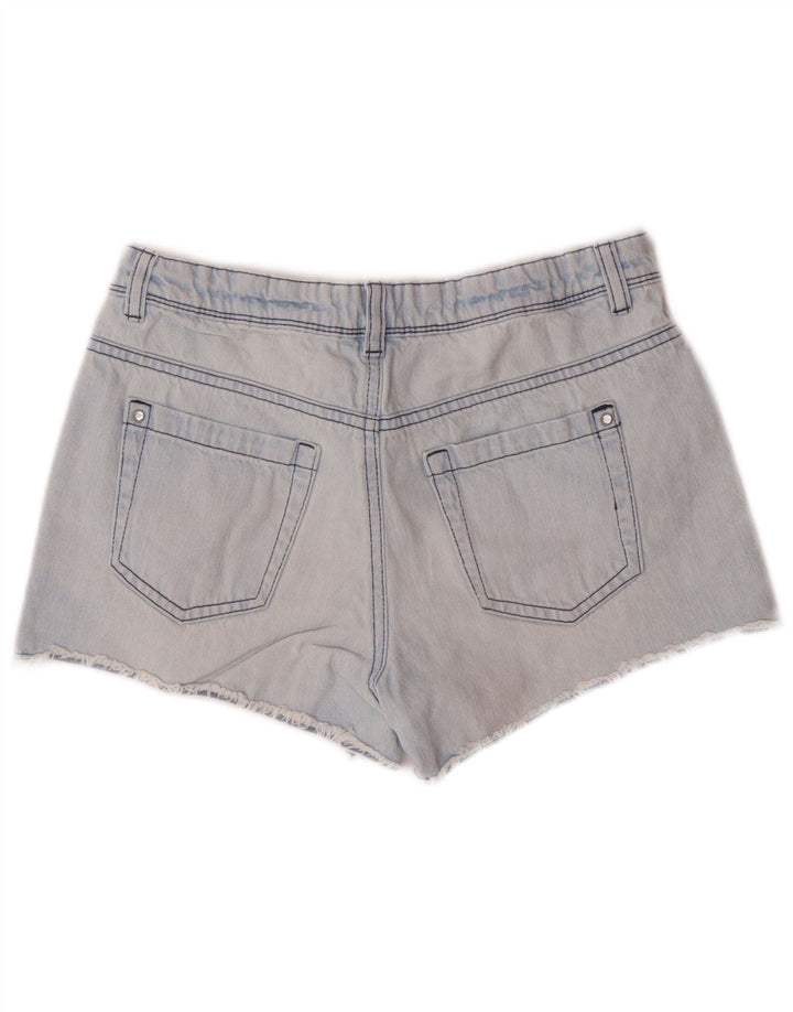 BENETTON Short en Jean Fille 11-12 Ans 2XL W26 Bleu Coton