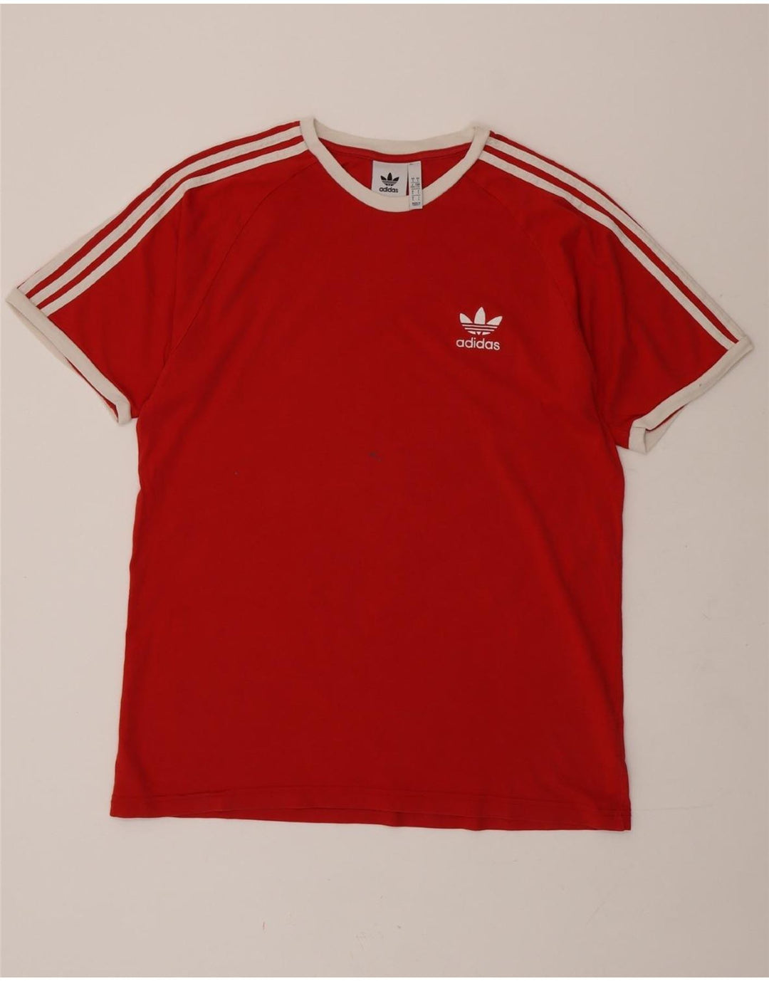 ADIDAS T-Shirt Homme Haut Large Rouge Coton
