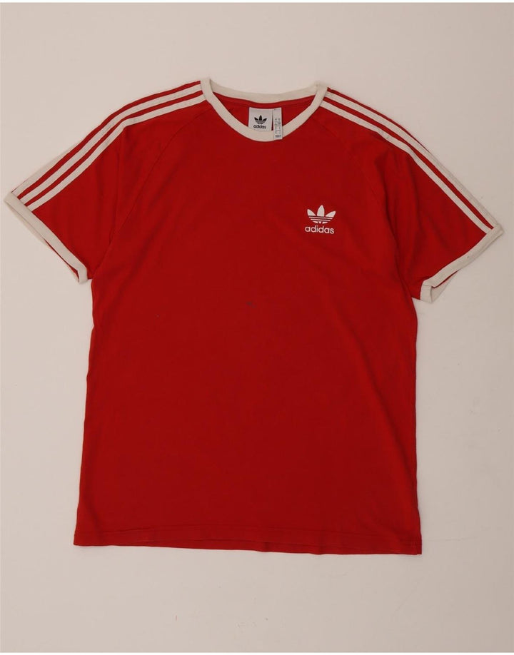 ADIDAS T-Shirt Homme Haut Large Rouge Coton