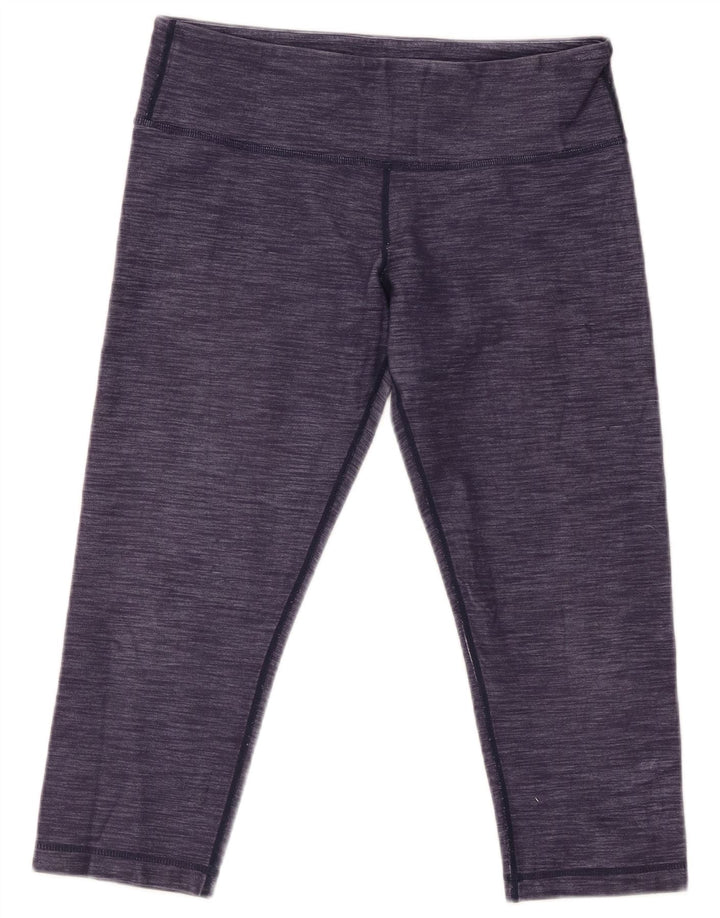 LULULEMON Leggings Capri pour femmes US 8, rayures violettes moyennes