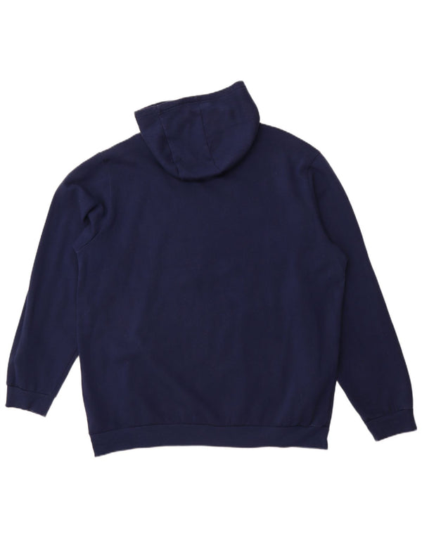 ADIDAS Pull à capuche pour homme XL Bleu marine Coton