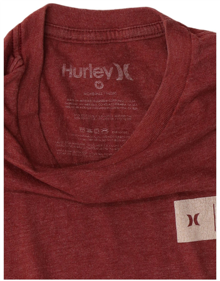 Hurley T-Shirt Homme Coton Bordeaux Moyen