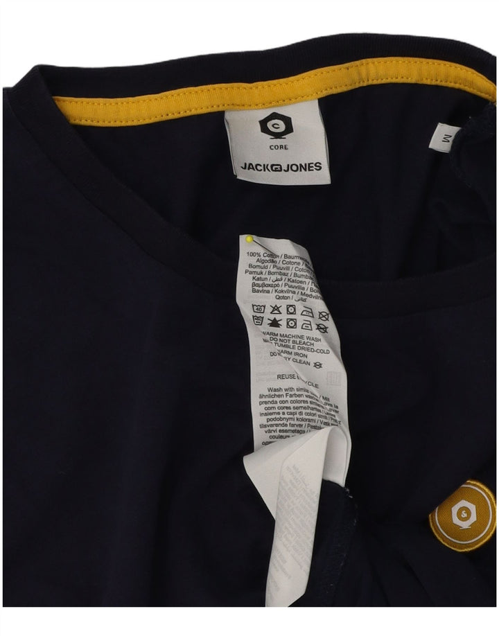 Jack & Jones T-Shirt Homme Bleu Marine Moyen Coton
