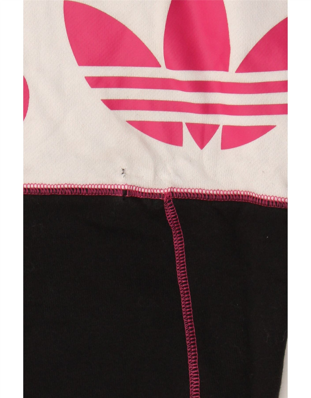 ADIDAS Womens Oversized Sweatshirt Jumper UK 14 Large  Black Colourblock Vintage Adidas and Second-Hand Adidas from Messina Hembry 