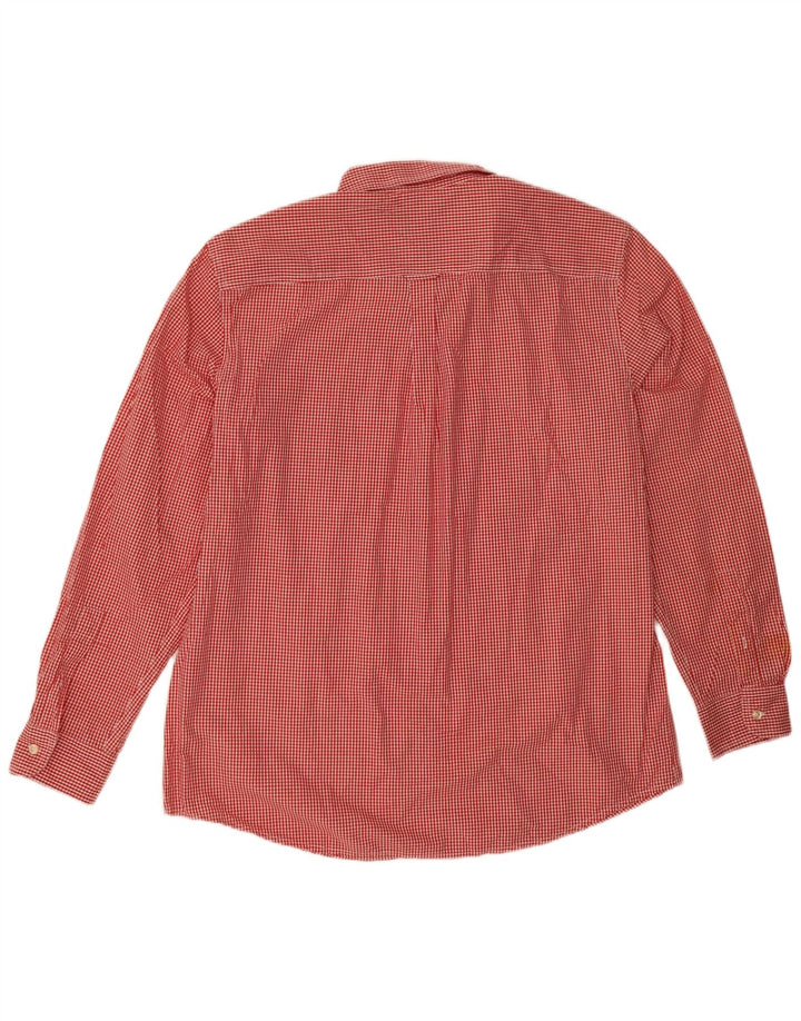 Chaps Chemise Homme Easy Care XL Rouge Vichy Coton