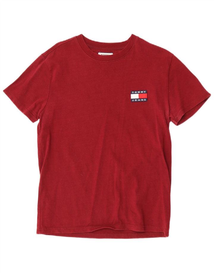 Tommy Hilfiger T-Shirt Homme Petit Bordeaux Coton