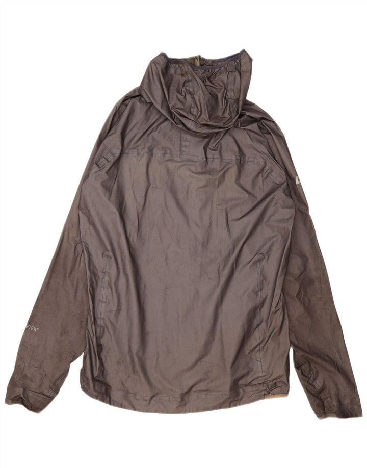 MOUNTAIN EQUIPMENT Veste de pluie à capuche pour femme UK 14 Large Gris