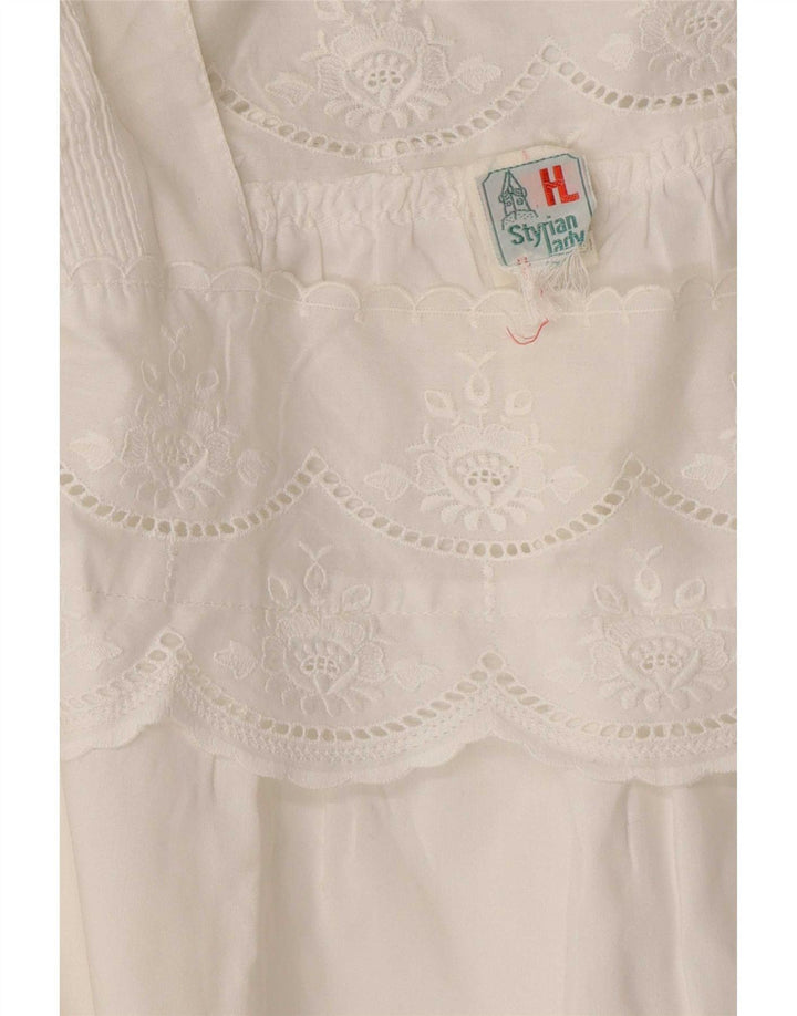 vintage Womens Blouse Top UK 16 Grand Blanc Floral
