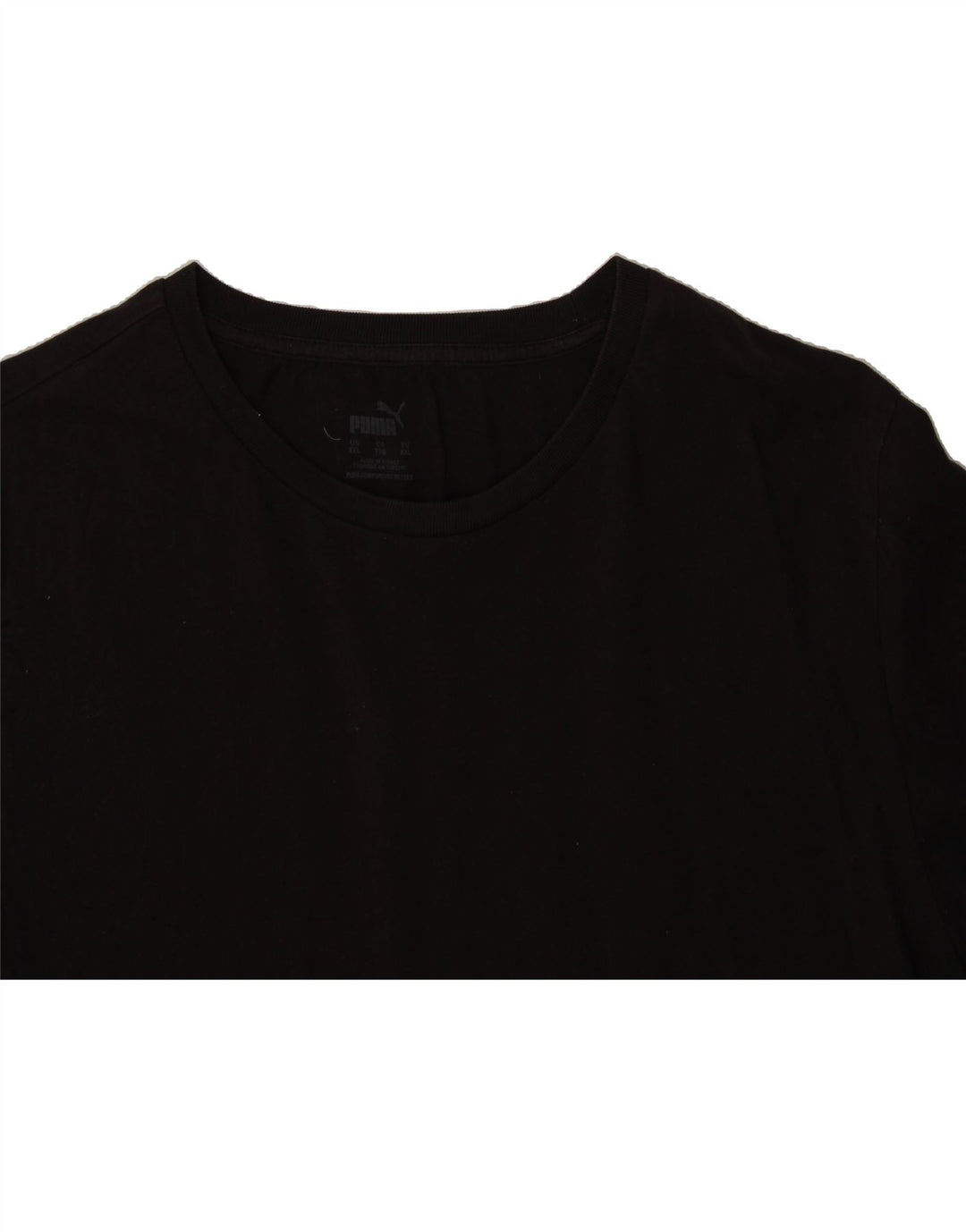 PUMA Mens T-Shirt Top 2XL Black Cotton Vintage Puma and Second-Hand Puma from Messina Hembry 