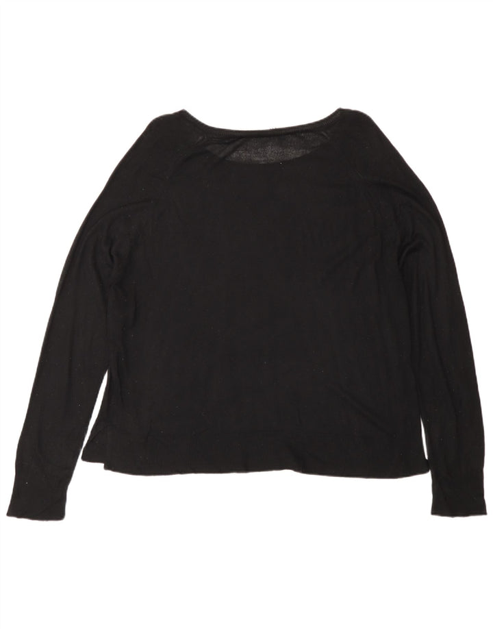 Zara Pull col bateau pour femme UK 14 Noir moyen