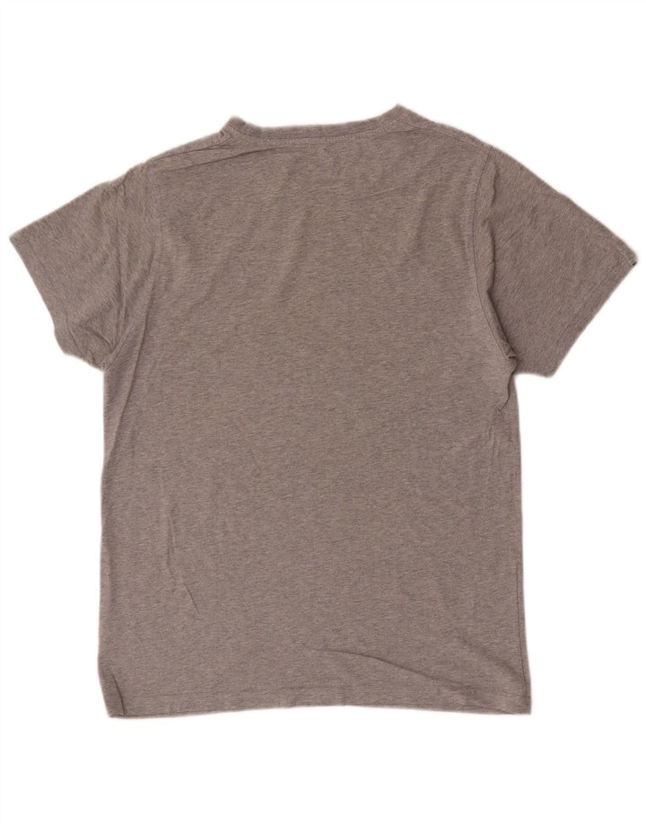 New Era Homme T-Shirt Graphique Top Large Gris Coton
