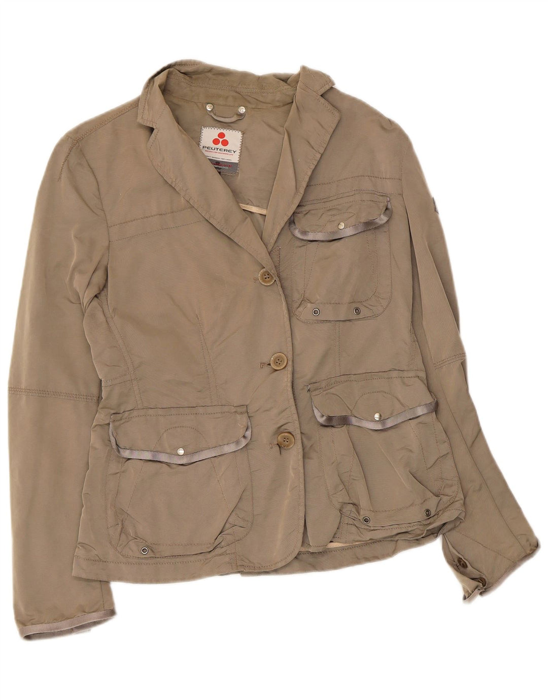PEUTEREY Veste Utility Femme IT 46 Large Gris Polyamide