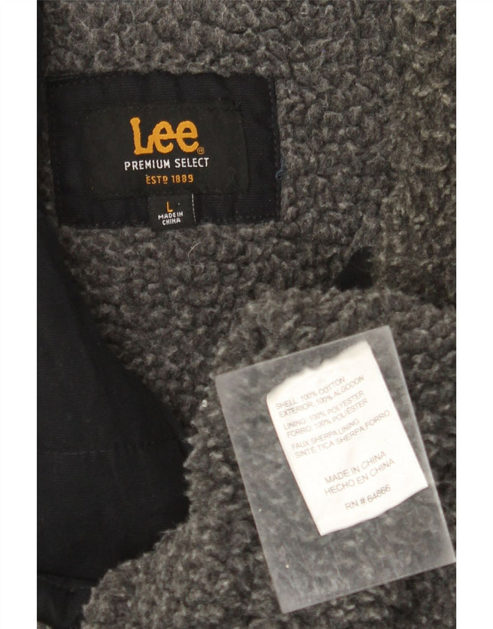 LEE Gilet utilitaire pour homme UK 40 Large Noir Coton