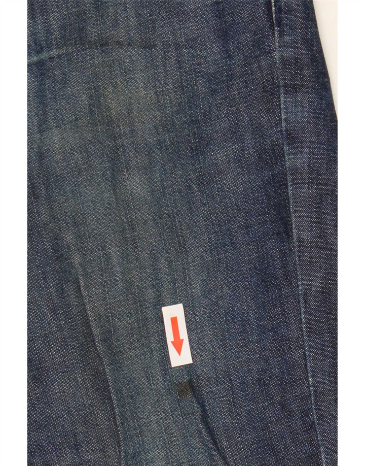 Armani Femme Jean Droit W36 L26 Bleu Marine Coton