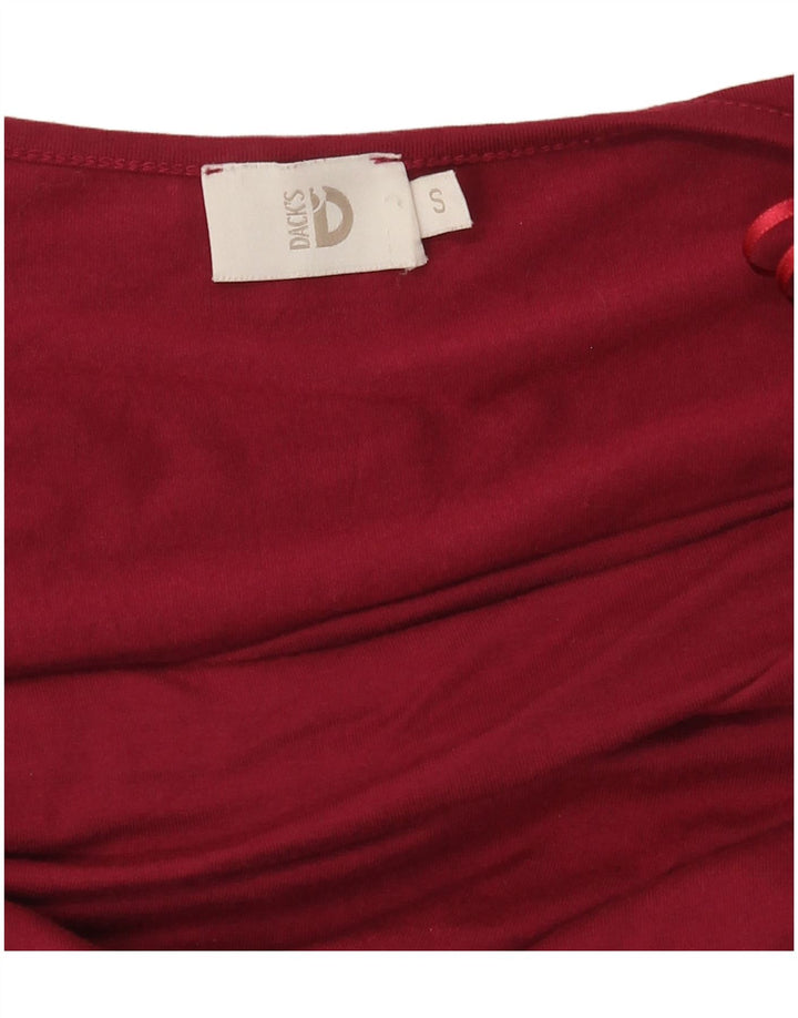 Dack's Haut à manches longues pour femme UK 10 Small Rouge