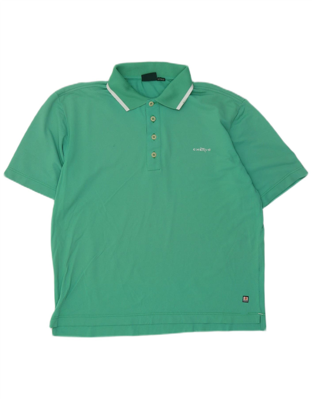 Chervo Polo Homme Grand Coton Turquoise