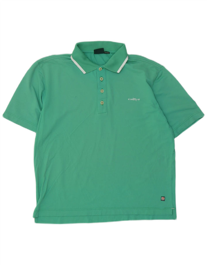 Chervo Polo Homme Grand Coton Turquoise
