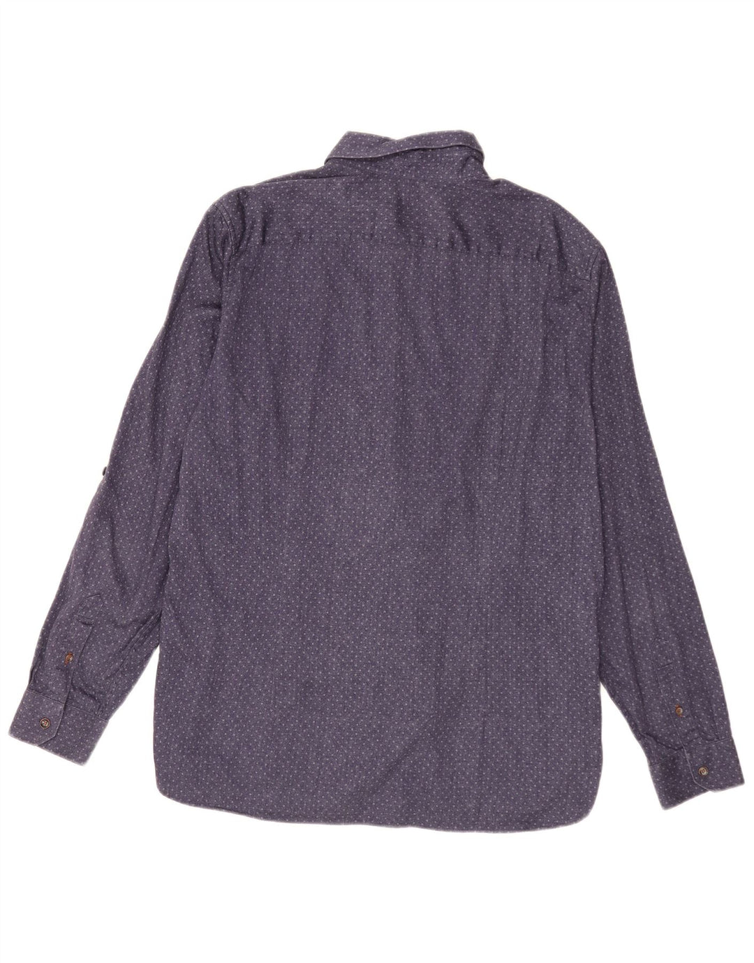 Ted Baker Chemise Homme Taille 6 2XL Bleu Marine Tacheté Coton