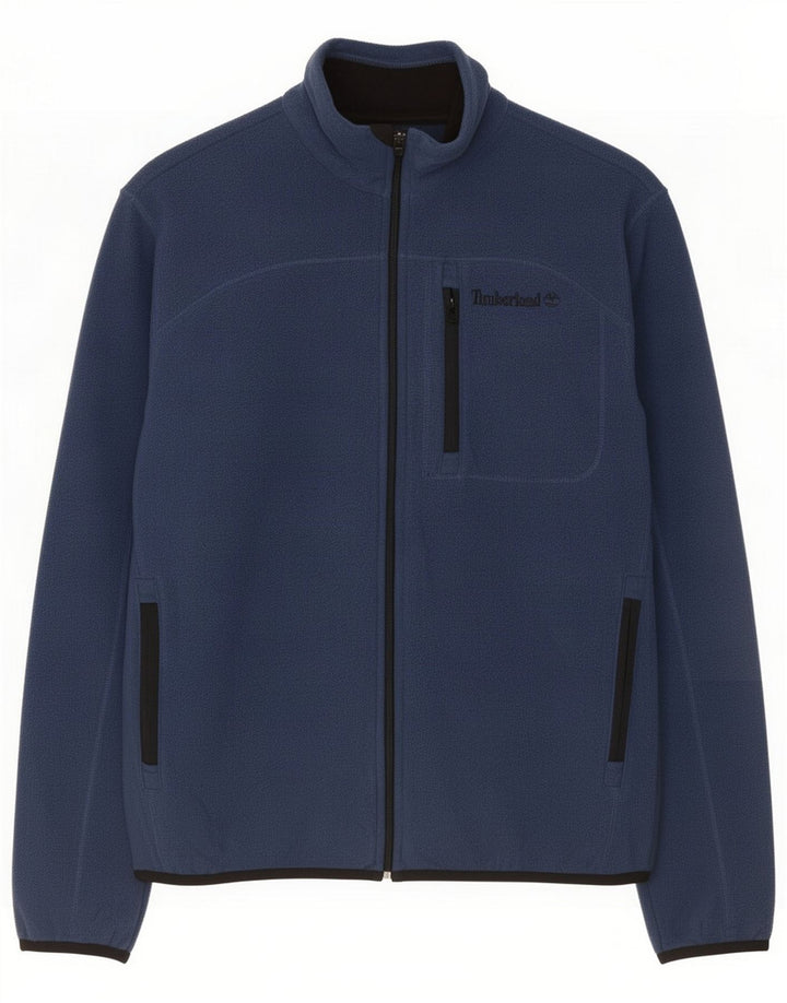 Timberland Veste polaire pour homme UK 36 Small Bleu Polyester