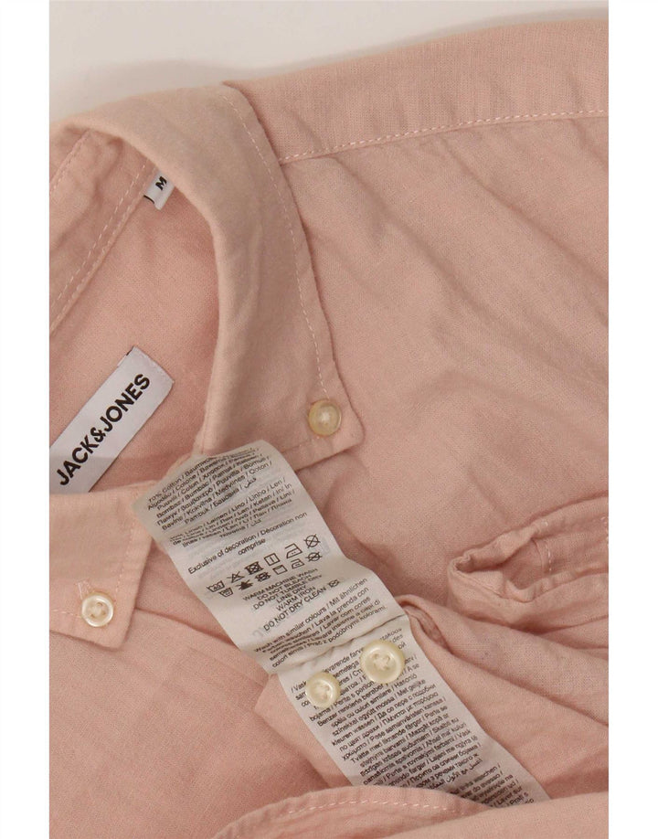 Jack & Jones Chemise à Manches Courtes Homme Rose Moyen Coton
