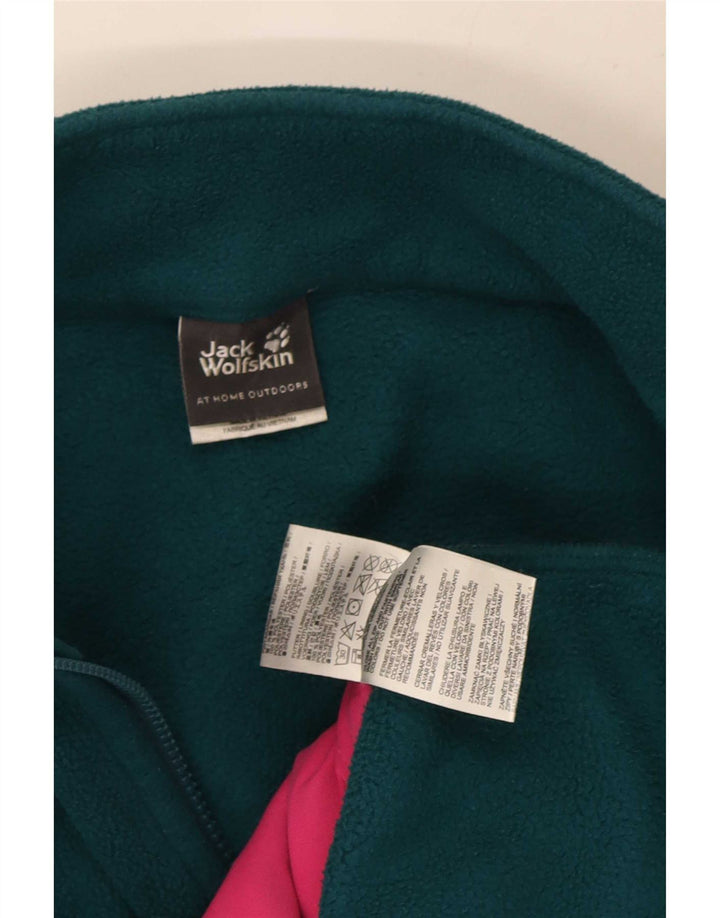 Jack Wolfskin Veste polaire doublée pour femme UK 12/14 Vert moyen Polyester