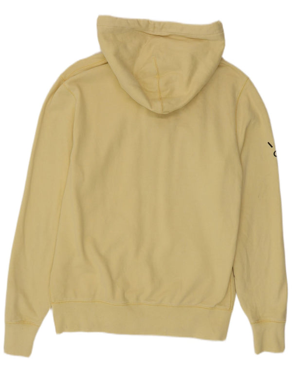 Jack Wills Pull à capuche zippé graphique pour hommes, grand coton jaune