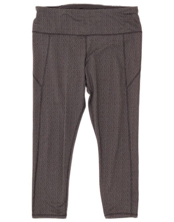 UNDER ARMOUR Legging court coupe slim pour femme UK 18 XL Gris Géométrique